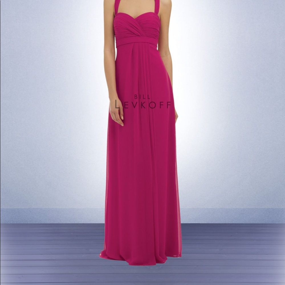 Bill Levkoff Watermelon Bridesmaid Dress
